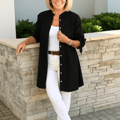 JANE | RELAXED LONG BUTTON SHIRT