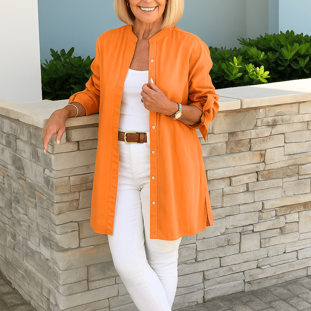 JANE | RELAXED LONG BUTTON SHIRT