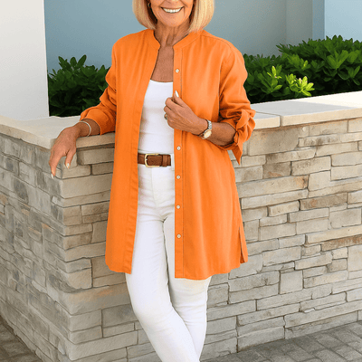 JANE | RELAXED LONG BUTTON SHIRT