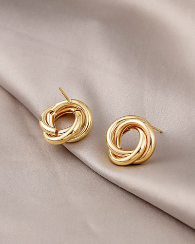 AURELIA | MODERN KNOT STUD EARRINGS