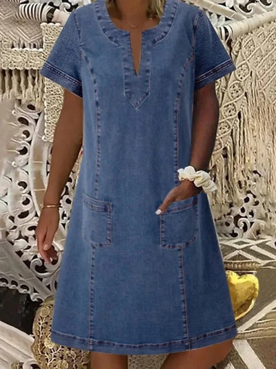 CARRY | RELAXED DENIM DRESS