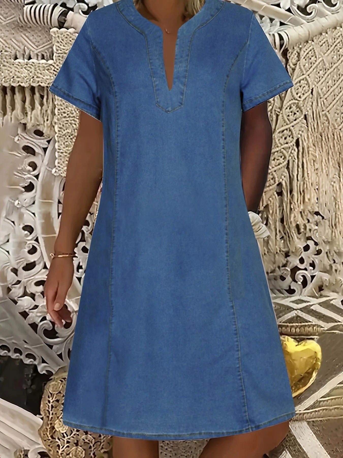 CARRY | RELAXED DENIM DRESS