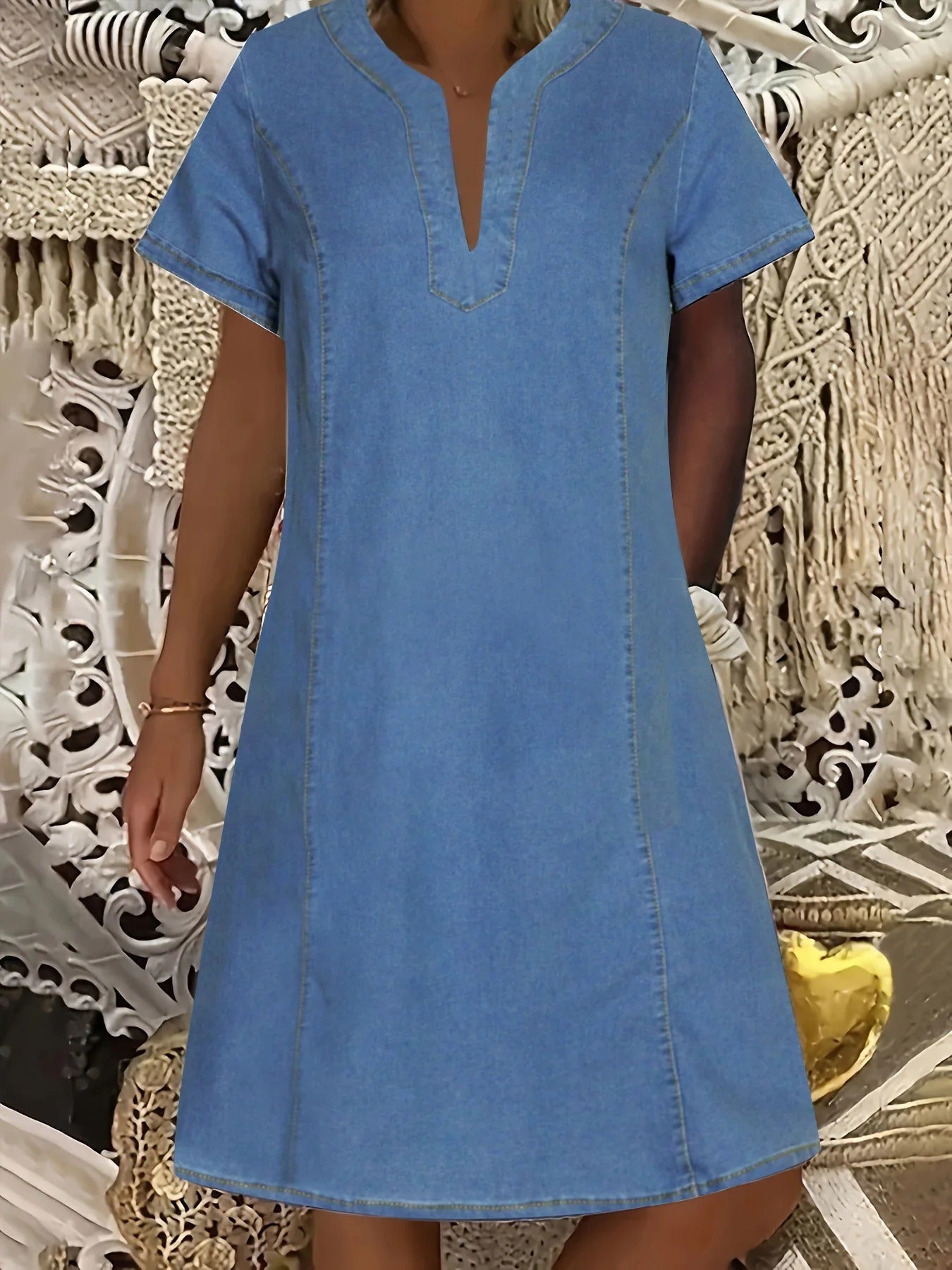 CARRY | RELAXED DENIM DRESS