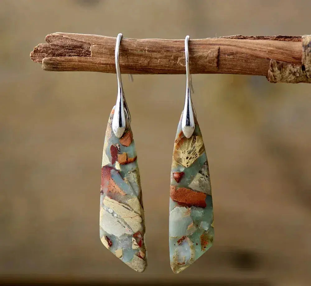 Earth Relic | Vintage Natural Stone Earrings